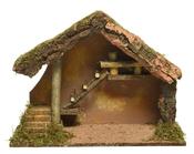 Nativity House Bark Stable 39 × 19 × 28 cm image