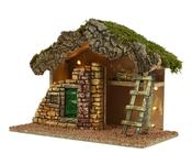 LED Nativity House Beige 32 cm image