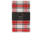 Table Runner Rectangular Cotton Tartan Check Green 150 × 30 cm