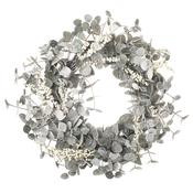White Frosted Foliage Christmas Wreath image