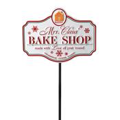 Mrs Claus Bake Shop Christmas Garden Stake image