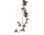 Christmas Garland with Foam Berries 130 cm Glitter Finish image