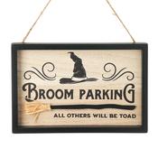 Broom Parking Halloween Sign image