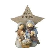 Rustic Nativity Star Christmas Decoration image