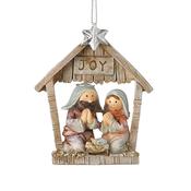 Joy Nativity Stable Hanging Christmas Decoration image