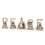 PEACE Nativity Christmas Ornament Set