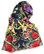 Botanical Kaleidoscope Lux Print Scarf image