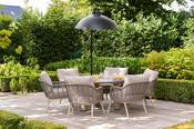 Puglia 6 Seat Low Dining Set with Donato Table