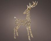 960 Warm White LED Gold Reindeer – 130 cm image