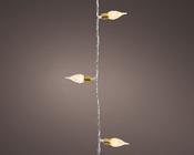 180 Warm White Vintage LED Lights – 17.9 m – Transparent Cable