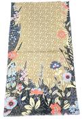 Floral Hedgerow Cotton Poplin Scarf - Moss image