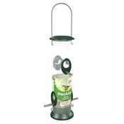 Peckish Plastic &amp; steel Seed Green All weather Bird feeder 0.7L