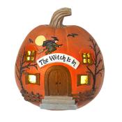 The Witch Is In Light-Up Pumpkin image