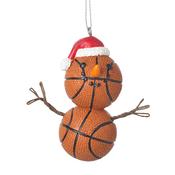 Basketball Snowman Hanging Christmas Decoration image