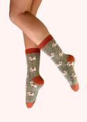Woolly Westie Cosy Socks - Green image