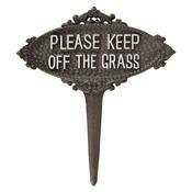Keep Off the Grass Garden Sign image