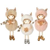 Fluffy Pom Pom Christmas Figures – Assorted image