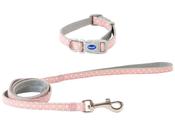 Ancol Small Bite Polka Collar Lead Set Rose image