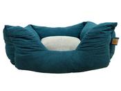 Tnooze Luxury Lounger Dog Bed Teal Small 60cm image