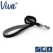 Ancol Viva Padded Nylon Lead Black 1/2 x 42 Inch image