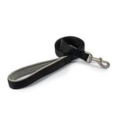 Ancol Viva 1m x 25mm Black Padded Poly-Weave Dog Lead image