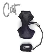Ancol Soft Cat Harness &amp; Lead Black Large image