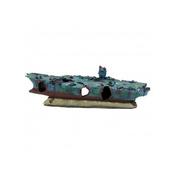 Betta Aquarium Ornament Aircraft Carrier Extra Large 17cm × 22cm image