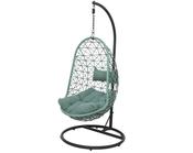 Wicker Hanging Egg Chair Green - Bologna image