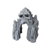 Aquarium Ornament Grey Rock Form With Face image