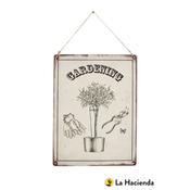 La Hacienda Embossed Sign ''Gardening'' image