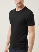Black Regular Fit Essential Crew Neck Cotton T-Shirt