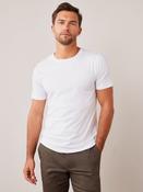White Slim Fit Essential Crew Neck Cotton T-Shirt