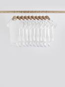 White Essential 10 Pack Baby Short Sleeve Bodysuits