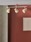 MADE.COM Cream Albert 3 Light Linear Pendant Bar Ceiling Light