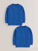 Blue Crew Neck School Sweater (3-16yrs)