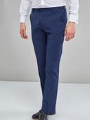 Blue Slim Fit Stretch Smart Trousers