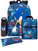 Vanilla Underground Blue Sonic Sonic the Hedgehog Boys Sonic Placement Print And Camo Print 4 Piece Back To School Set