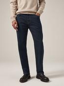 Blue Indigo Rinse Single Straight Fit Classic Stretch Jeans