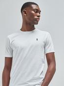 White Regular Fit Stag T-Shirt