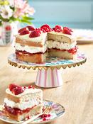 Lucy Tiffney Floral Scallop Edge Cake Stand