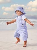 JoJo Maman Bébé Blue Boat Stripe Dungarees