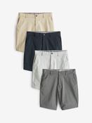 Multi Straight Fit Stretch Chino Shorts 4 Pack