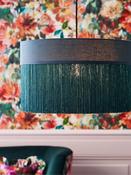 Clarke and Clarke Teal Blue Martello Tassel Easyfit Shade image