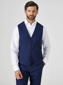 Skopes Navy Blue Single Breasted Harcourt Single Breasted Tailored Fit Suit Waistcoat