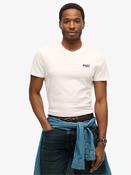 Superdry White Off Essential Short Sleeve Embroidered T-Shirt