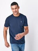 Navy Blue Regular Fit Stag T-Shirt