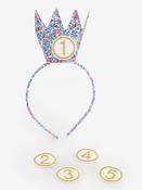 JoJo Maman Bébé Ditsy Birthday Crown Headband