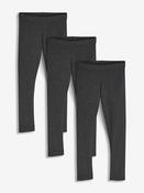 Charcoal Grey Regular Fit Leggings 3 Pack (3-16yrs)