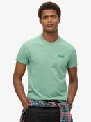 Superdry Bright Green Grit Essential Short Sleeve Embroidered T-Shirt