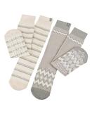 Totes Cream Original Ladies Slipper Socks 2 Pack